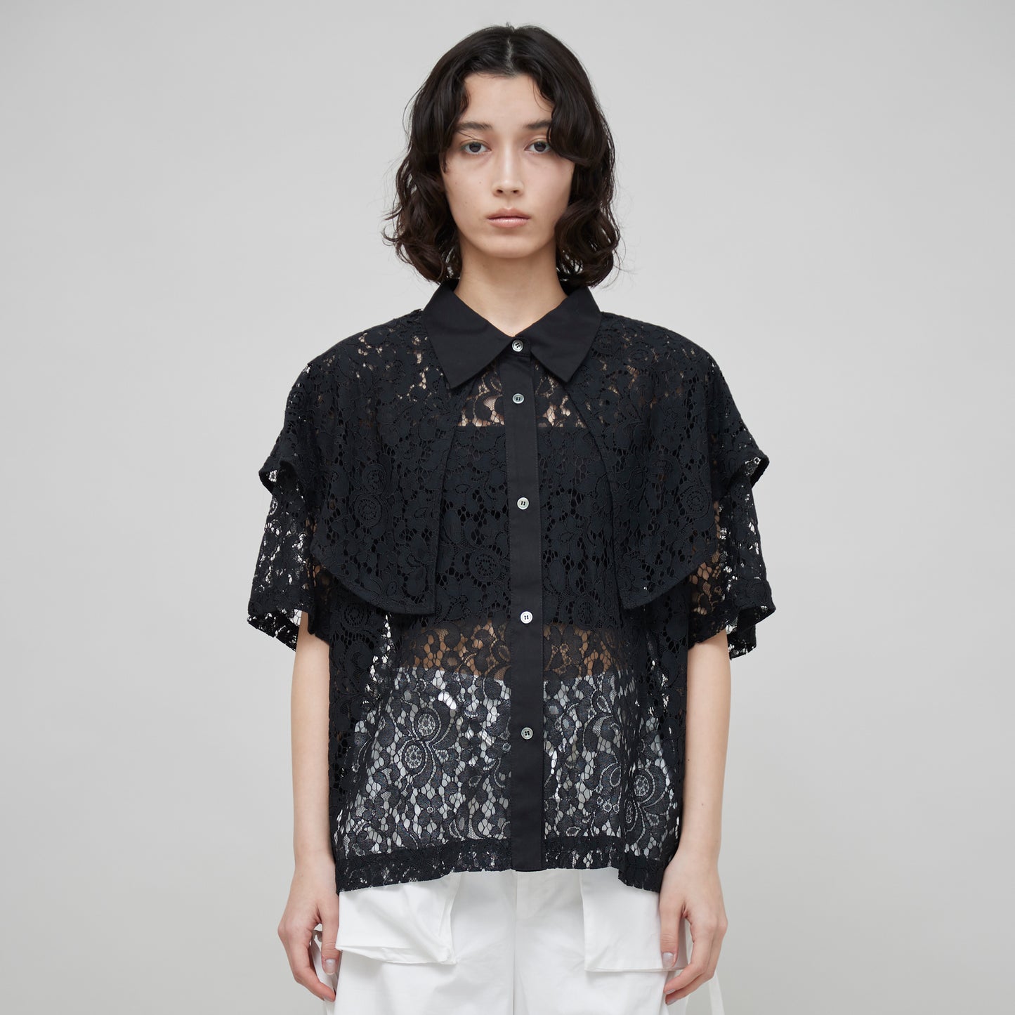 Big Collar Lace Shirt(ビッグカラーレースシャツ)