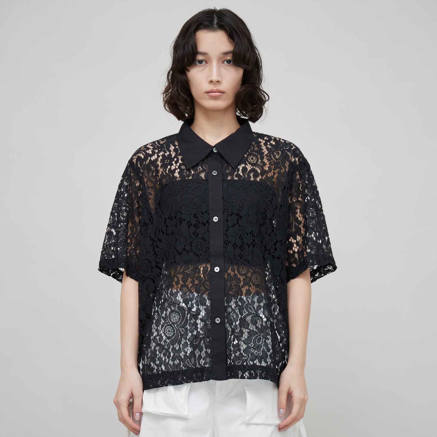 Big Collar Lace Shirt(ビッグカラーレースシャツ)