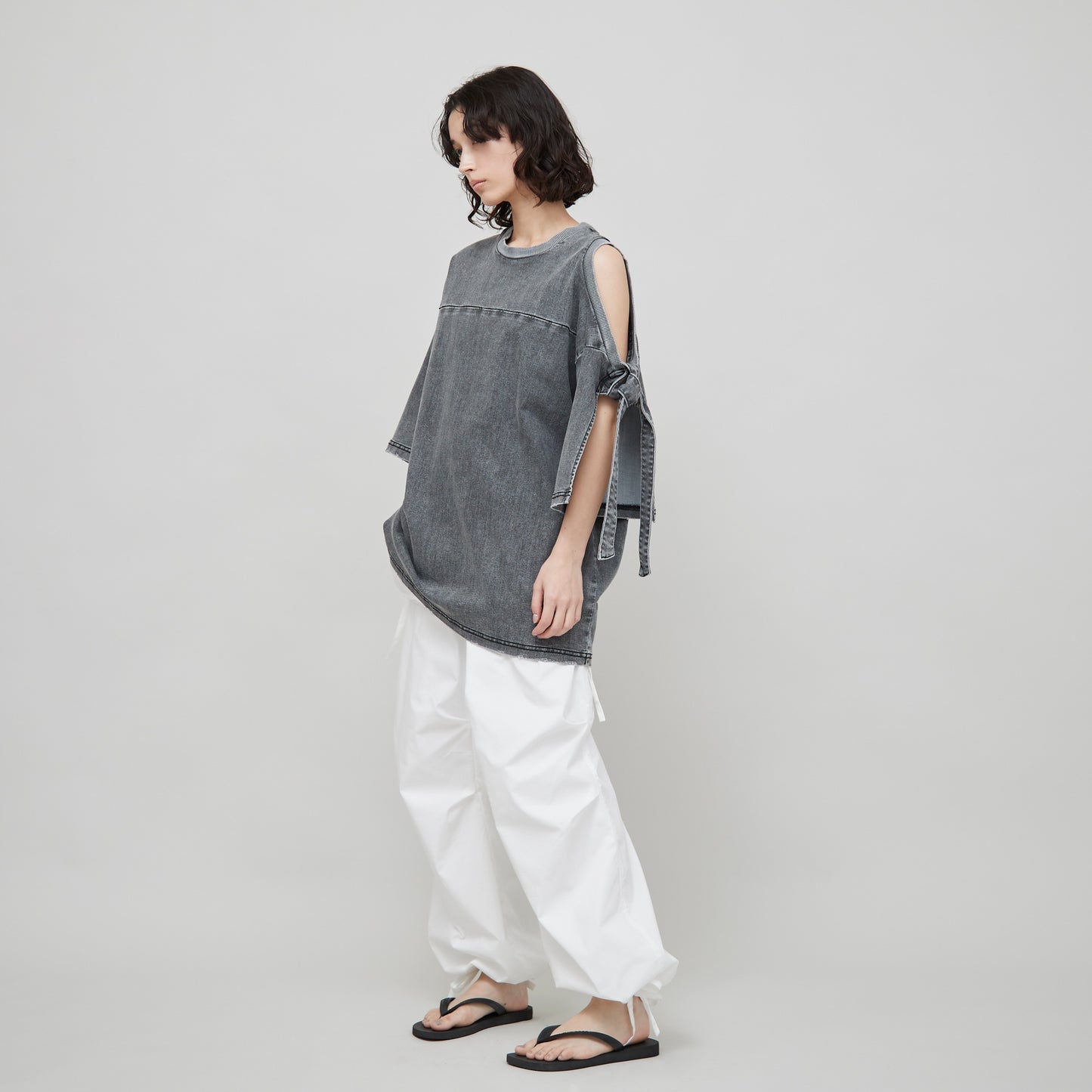 Shoulder Slit Denim T-shirt(ショルダースリットデニムTシャツ)