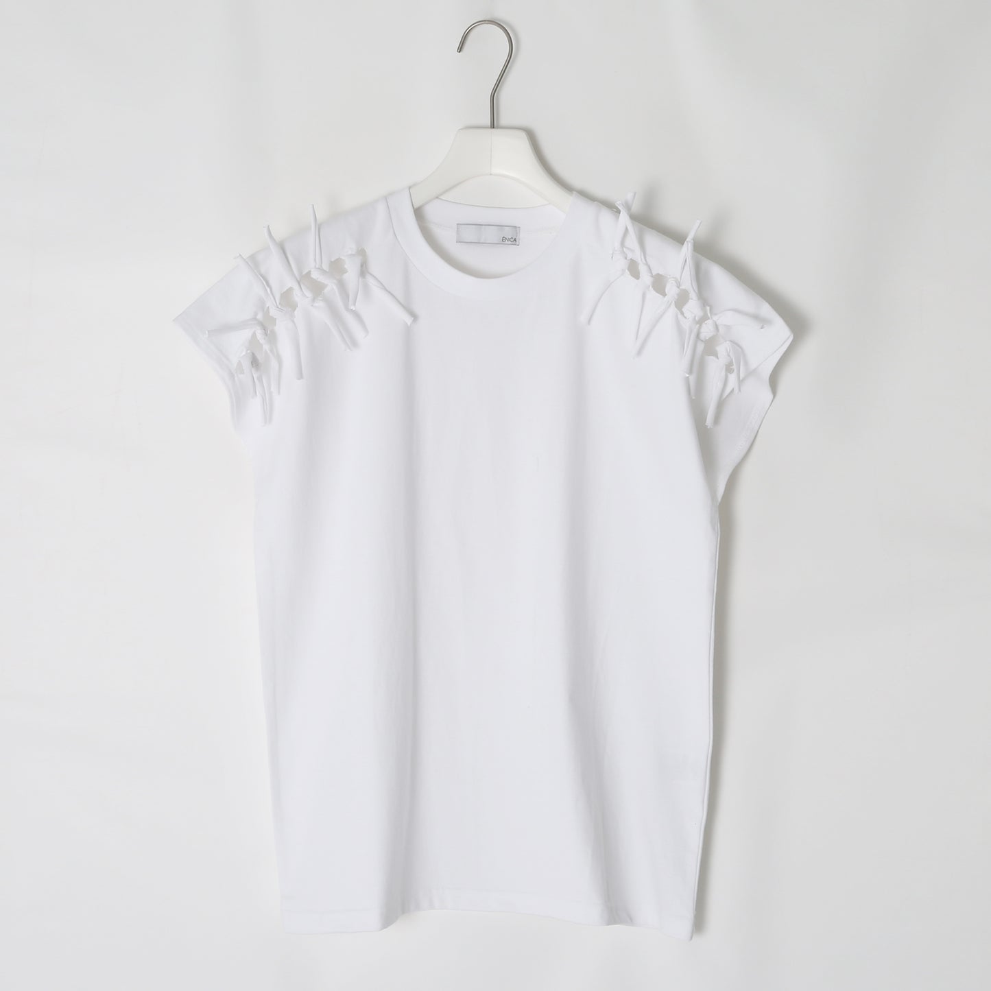 Shoulder Ribbon T-shirt(ショルダーリボンTシャツ)