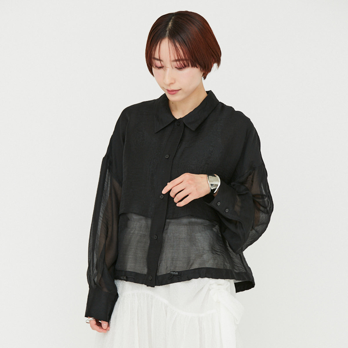 Layered Sheer Shirt(レイヤードシアーシャツ)
