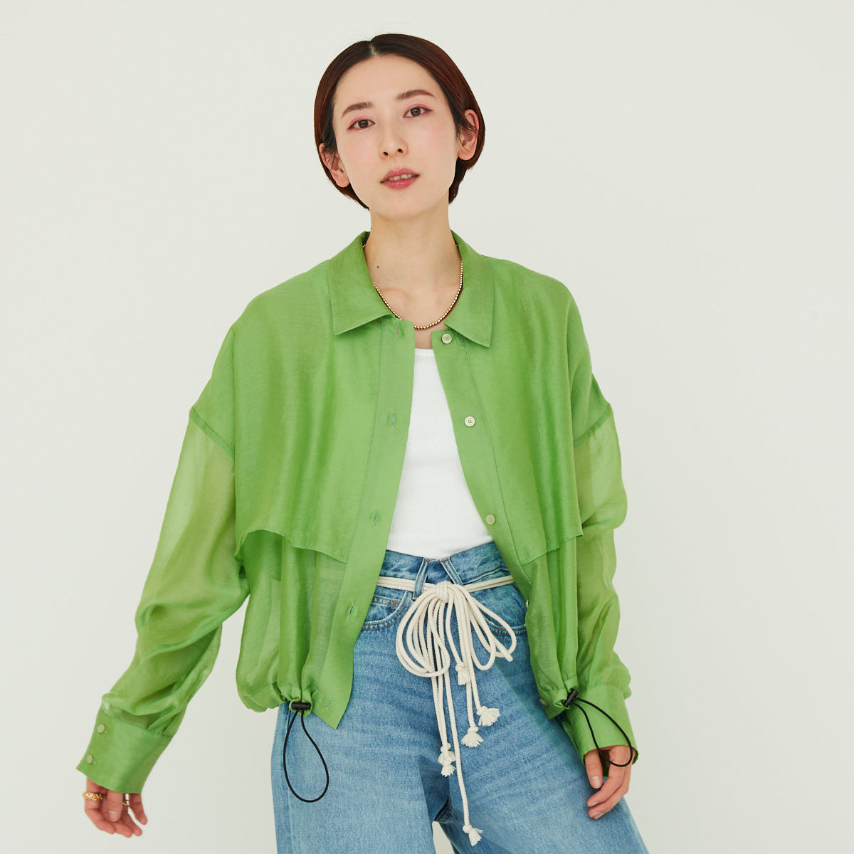 Layered Sheer Shirt(レイヤードシアーシャツ)