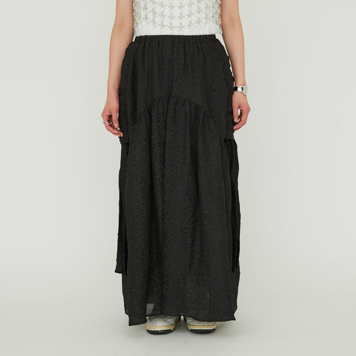 【30%OFF】Sheer Side Ribbon Skirt(シアーサイドリボンスカート)