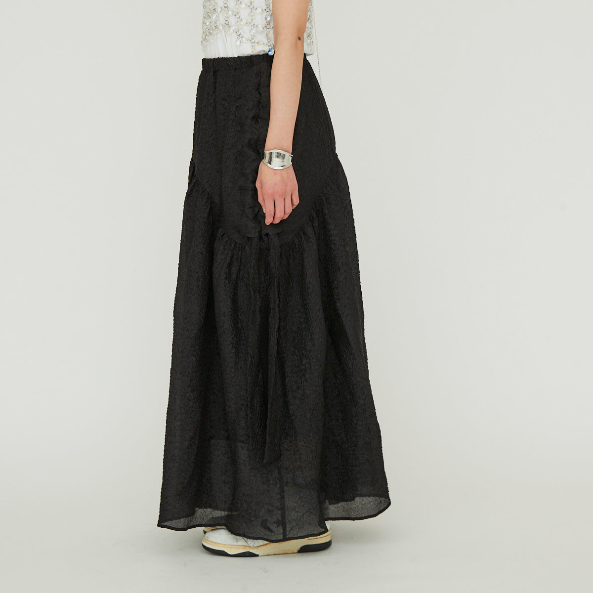 【30%OFF】Sheer Side Ribbon Skirt(シアーサイドリボンスカート)