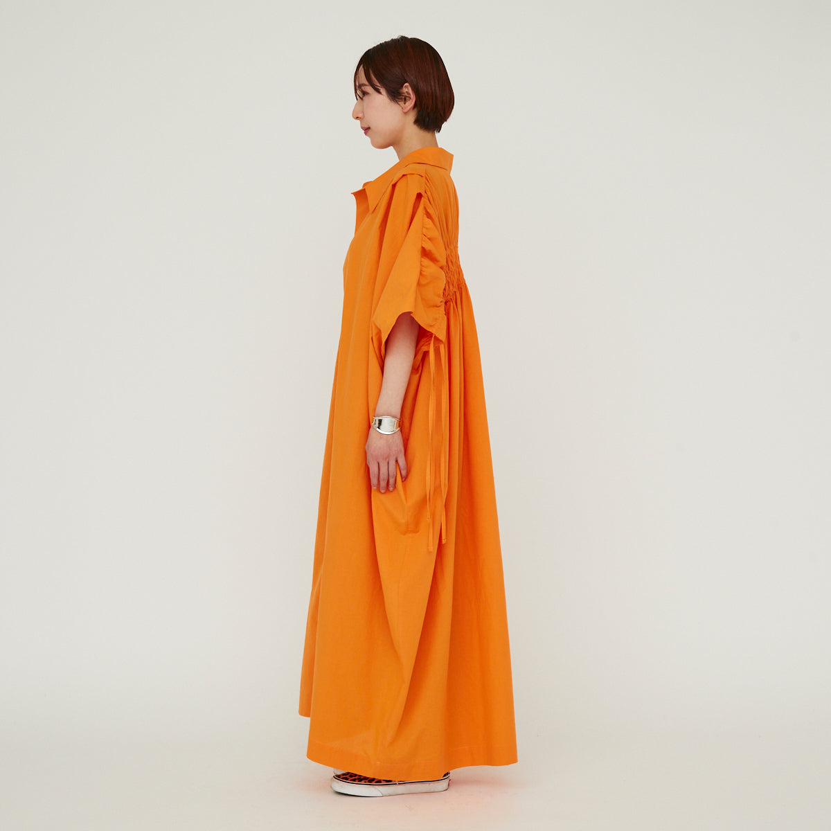 【30%OFF】Back Shirring Onepiece(バックシャーリングワンピース)