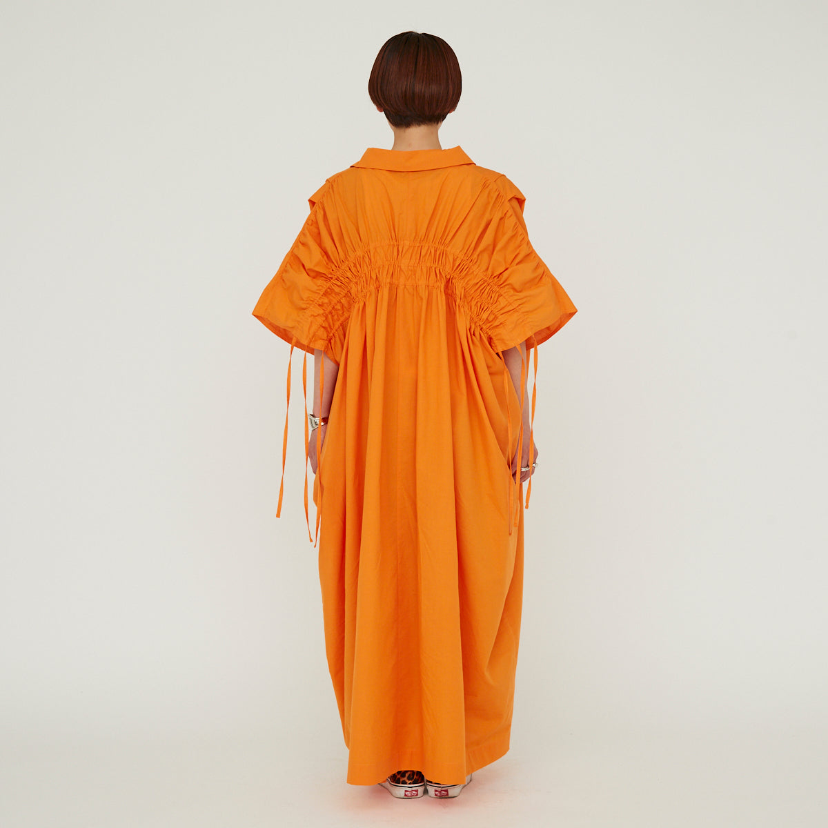 【30%OFF】Back Shirring Onepiece(バックシャーリングワンピース)