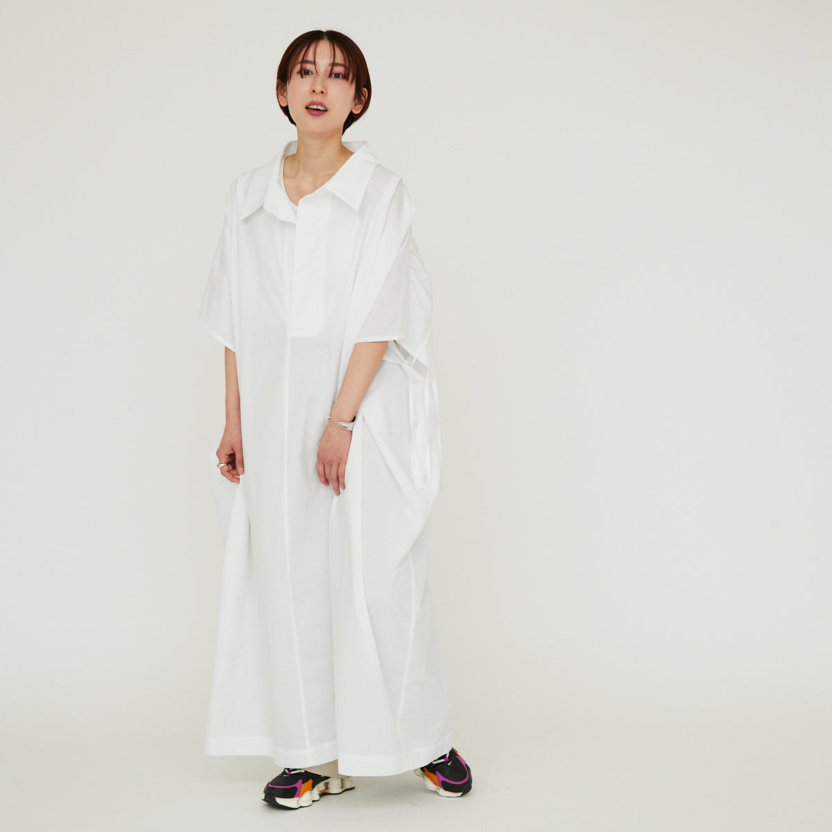 【30%OFF】Back Shirring Onepiece(バックシャーリングワンピース)