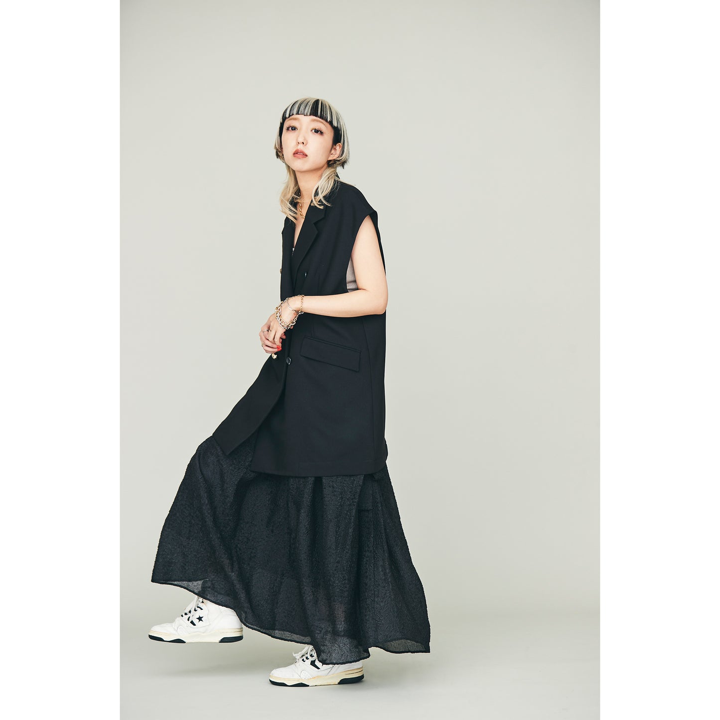 【30%OFF】Sheer Side Ribbon Skirt(シアーサイドリボンスカート)