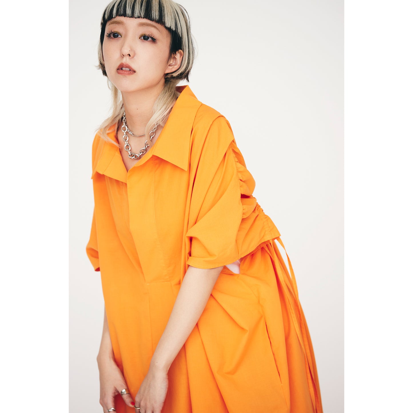 【30%OFF】Back Shirring Onepiece(バックシャーリングワンピース)