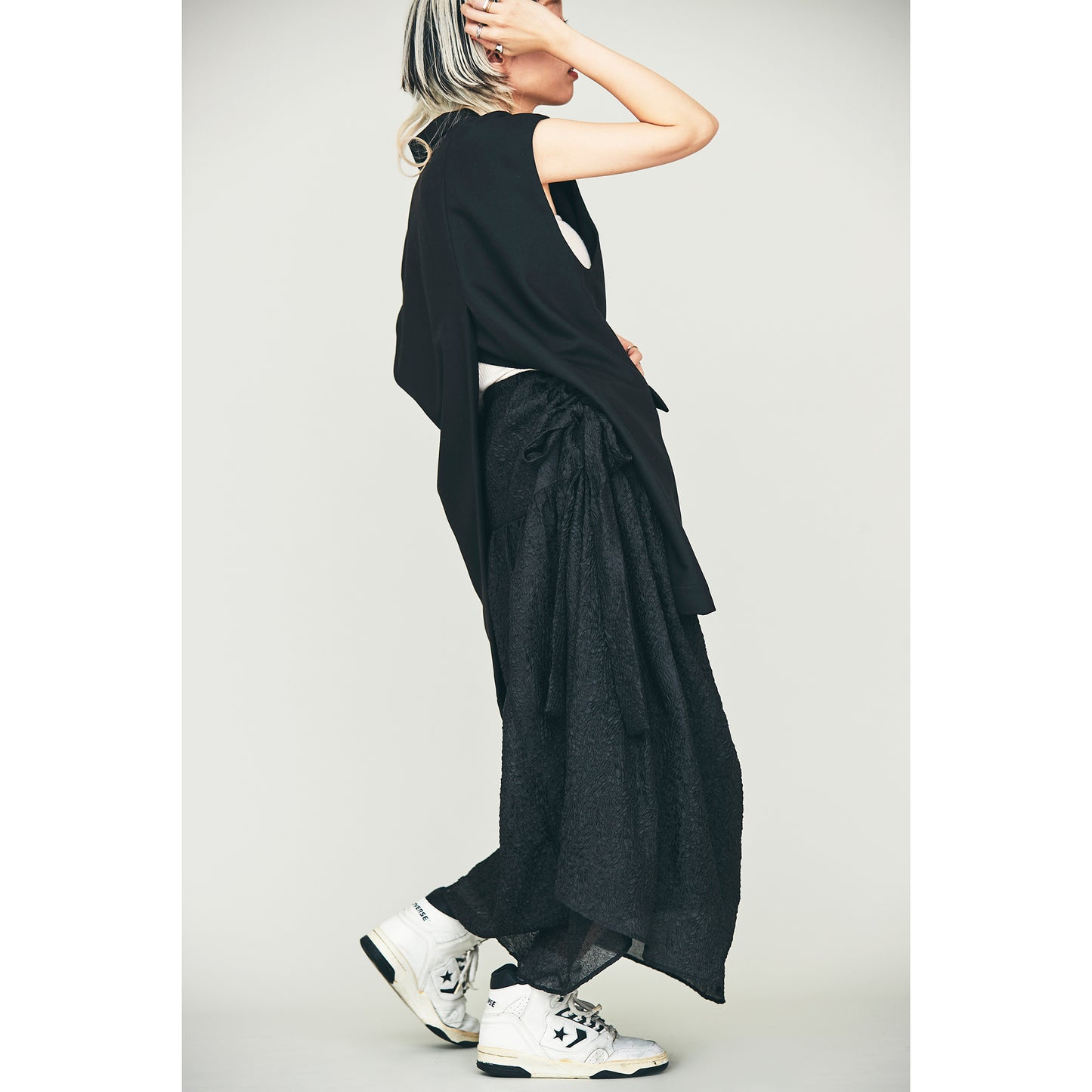 【30%OFF】Sheer Side Ribbon Skirt(シアーサイドリボンスカート)