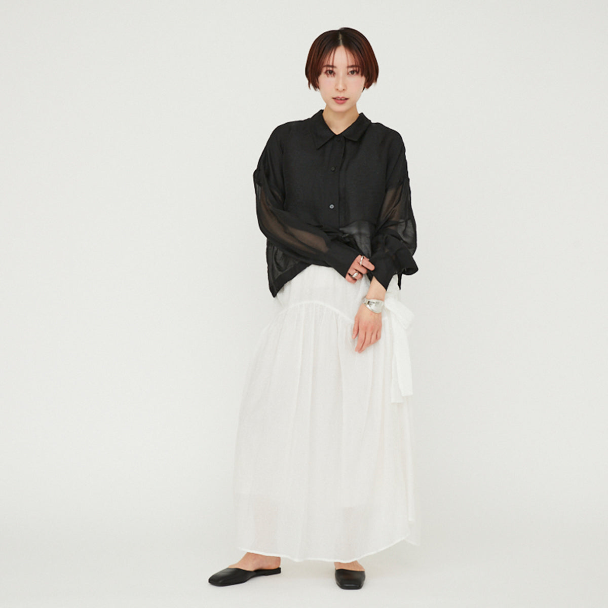 Layered Sheer Shirt(レイヤードシアーシャツ)