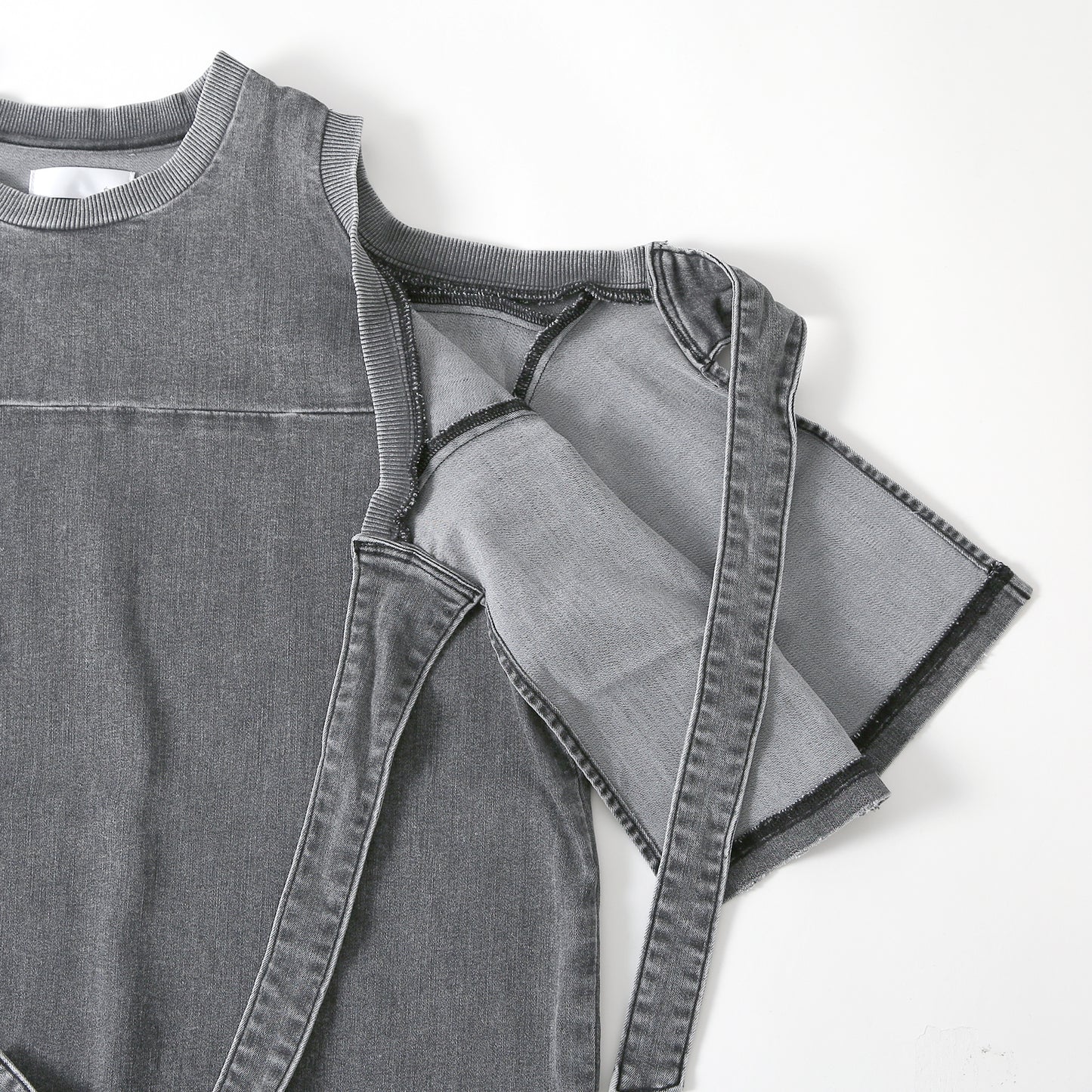 Shoulder Slit Denim T-shirt(ショルダースリットデニムTシャツ)