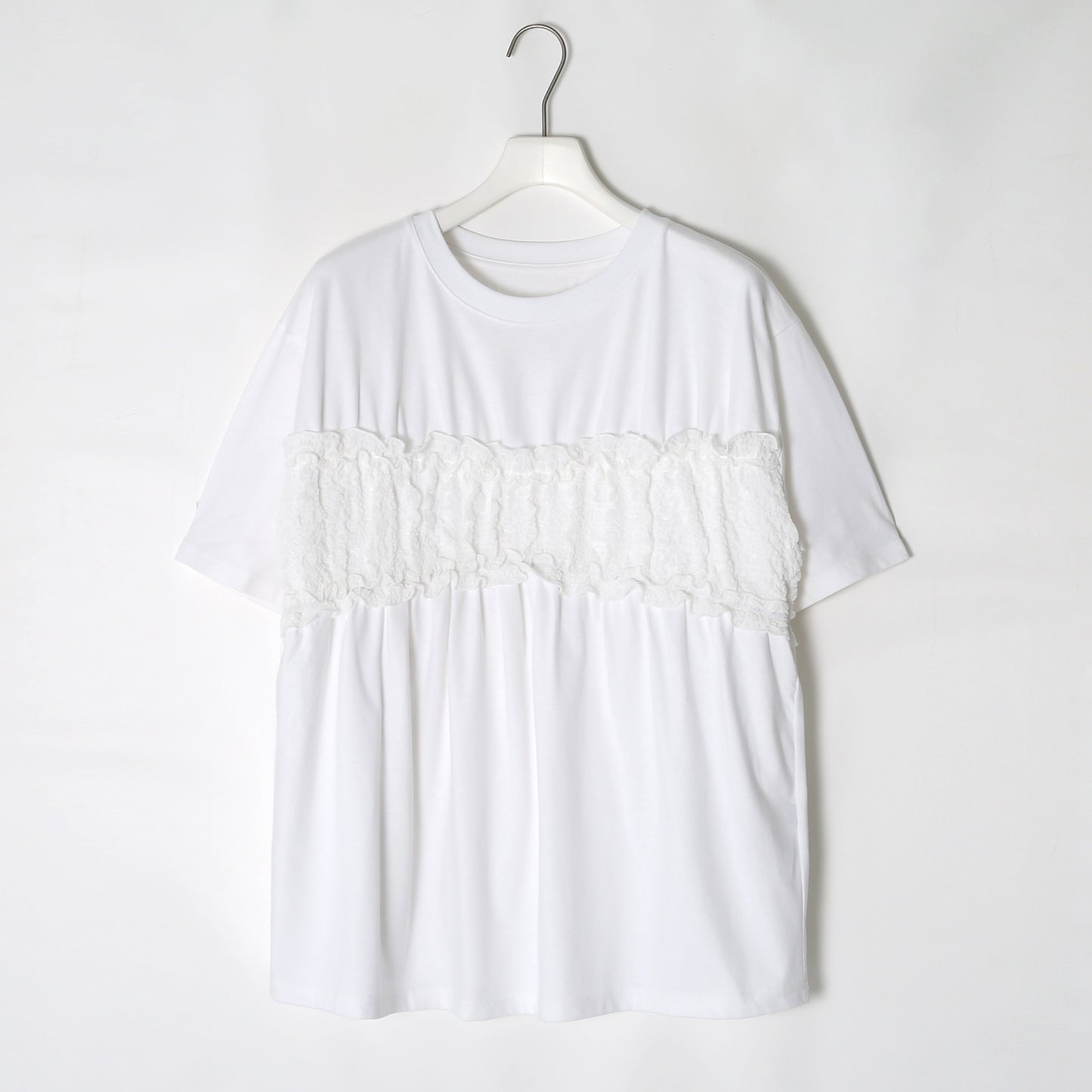 【50%OFF】Shirring Bustier T-shirt(シャーリングビスチェTシャツ)