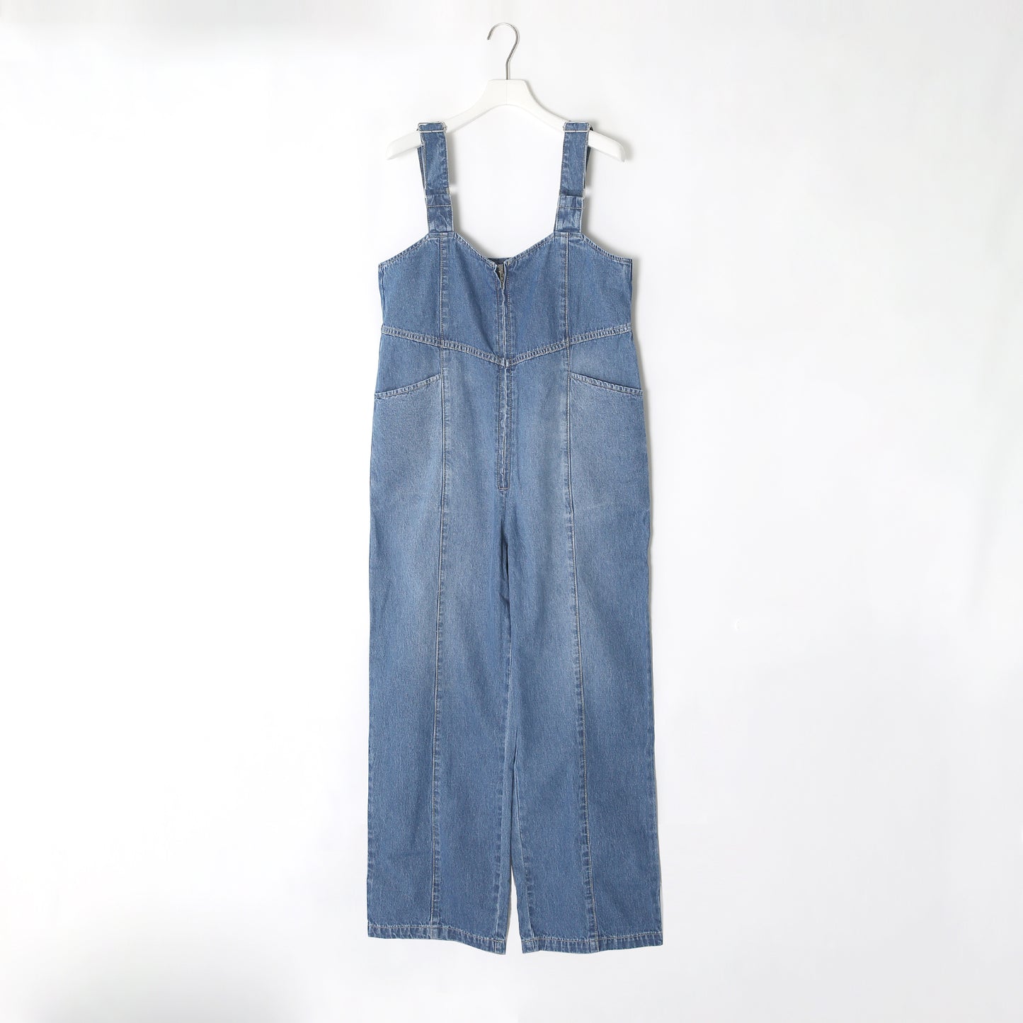 Front Zip Denim All in one(フロントジップデニムオールインワン)