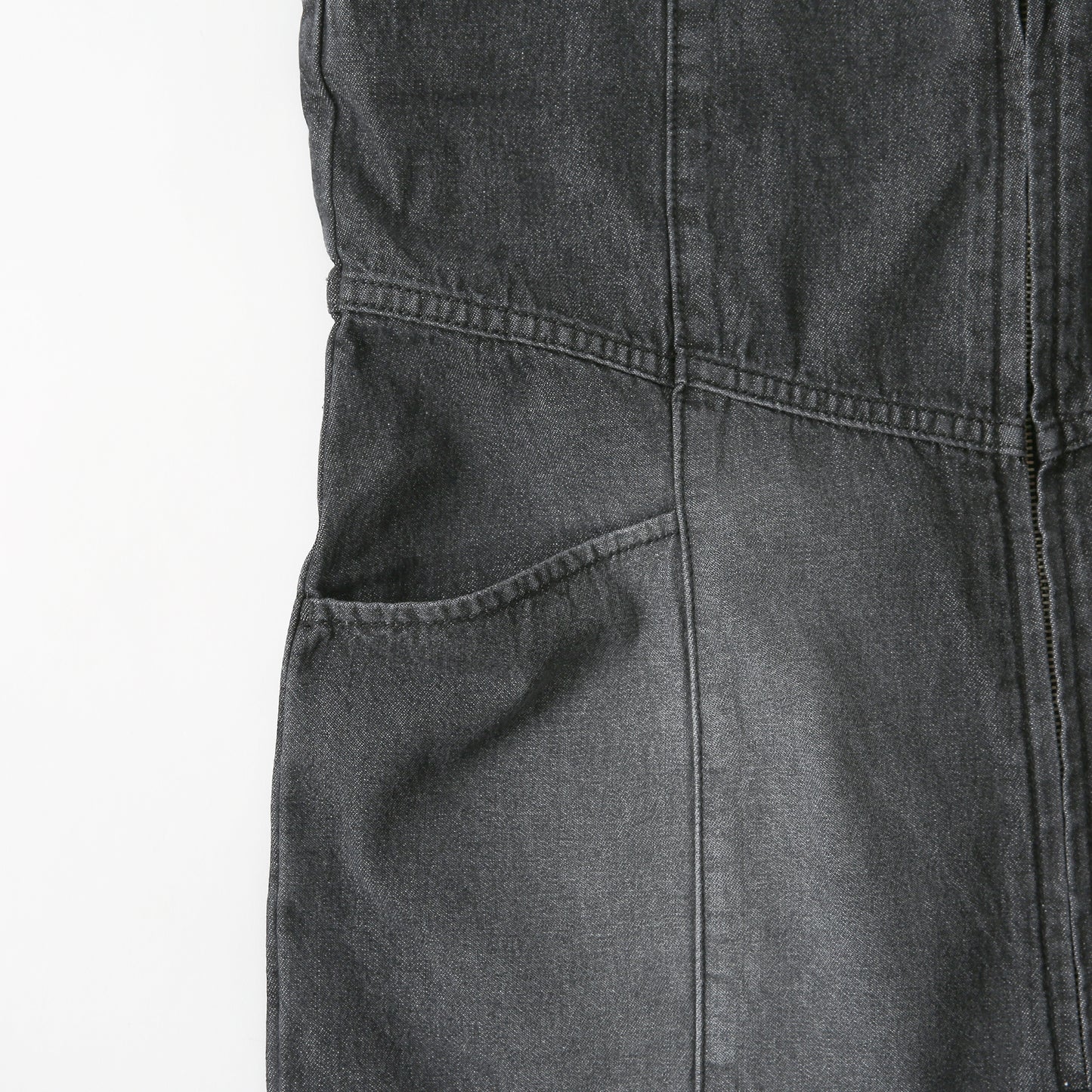 Front Zip Denim All in one(フロントジップデニムオールインワン)