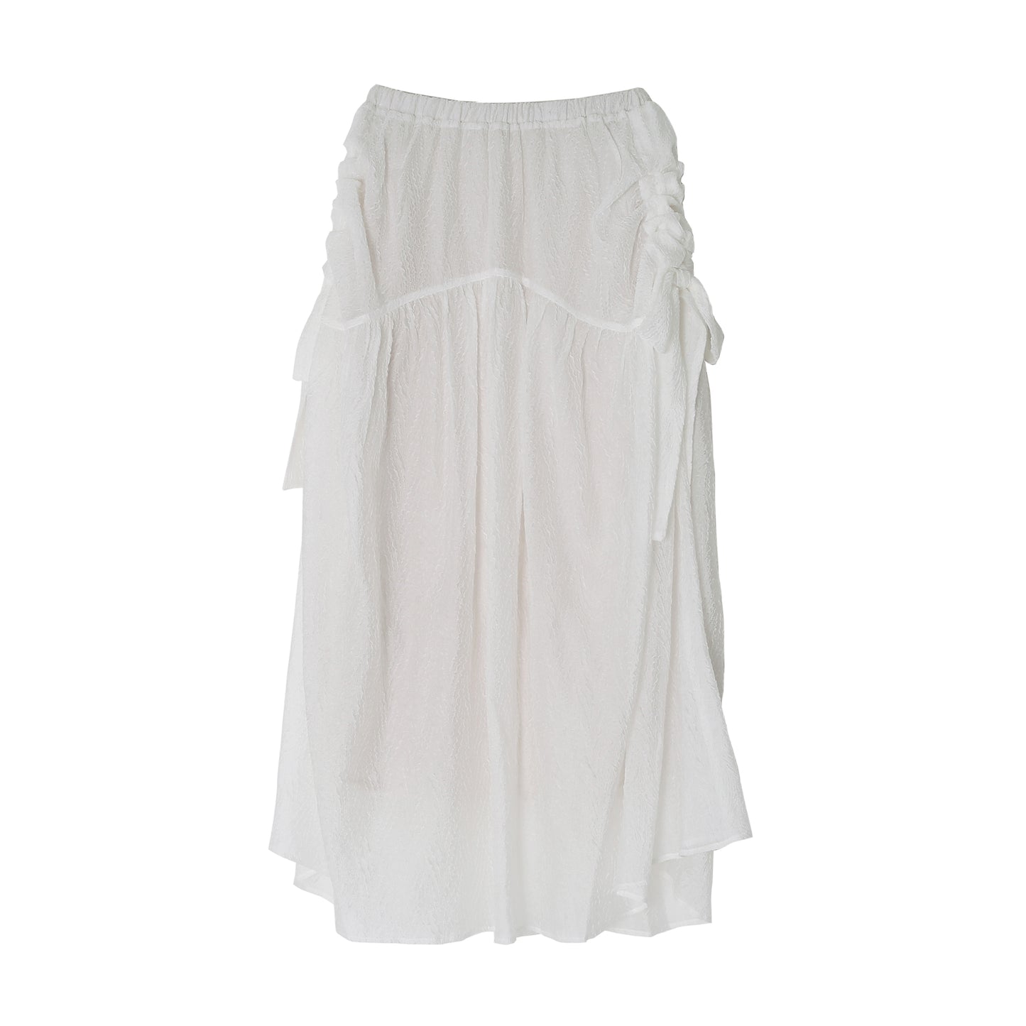 【30%OFF】Sheer Side Ribbon Skirt(シアーサイドリボンスカート)