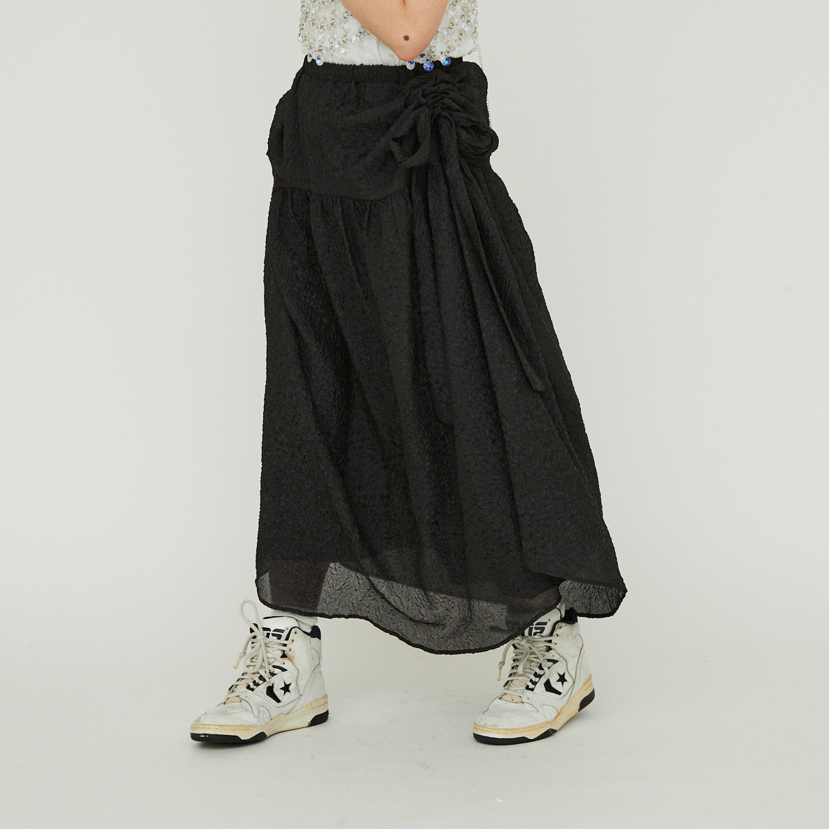 【30％OFF】Sheer Side Ribbon Skirt（シアーサイドリボンスカート）