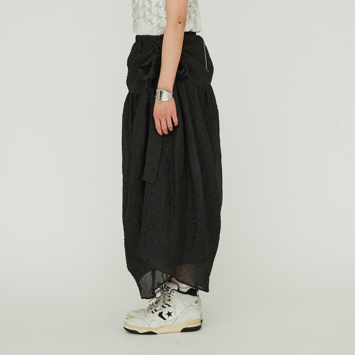 【30％OFF】Sheer Side Ribbon Skirt（シアーサイドリボンスカート）