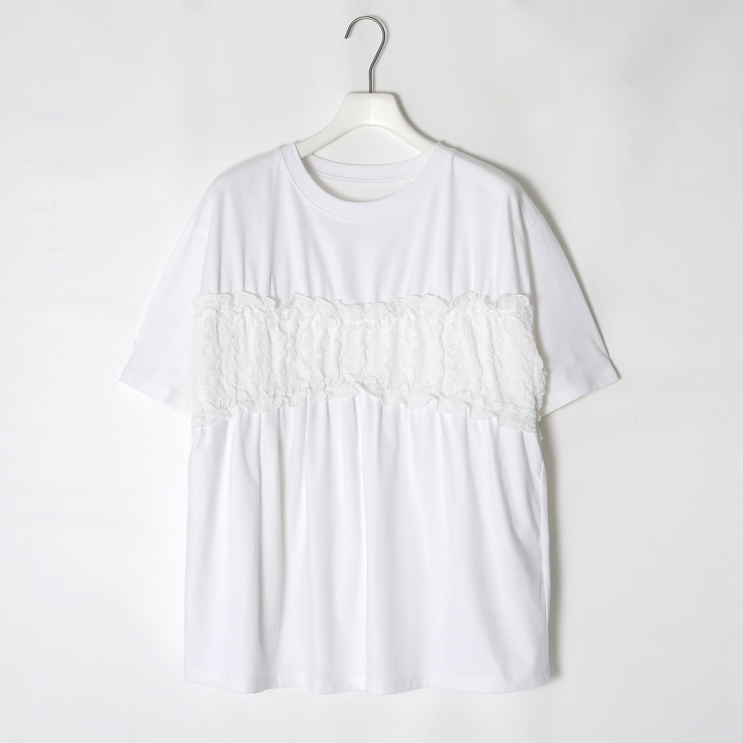 【50％OFF】Shirring Bustier T-shirt（シャーリングビスチェTシャツ）