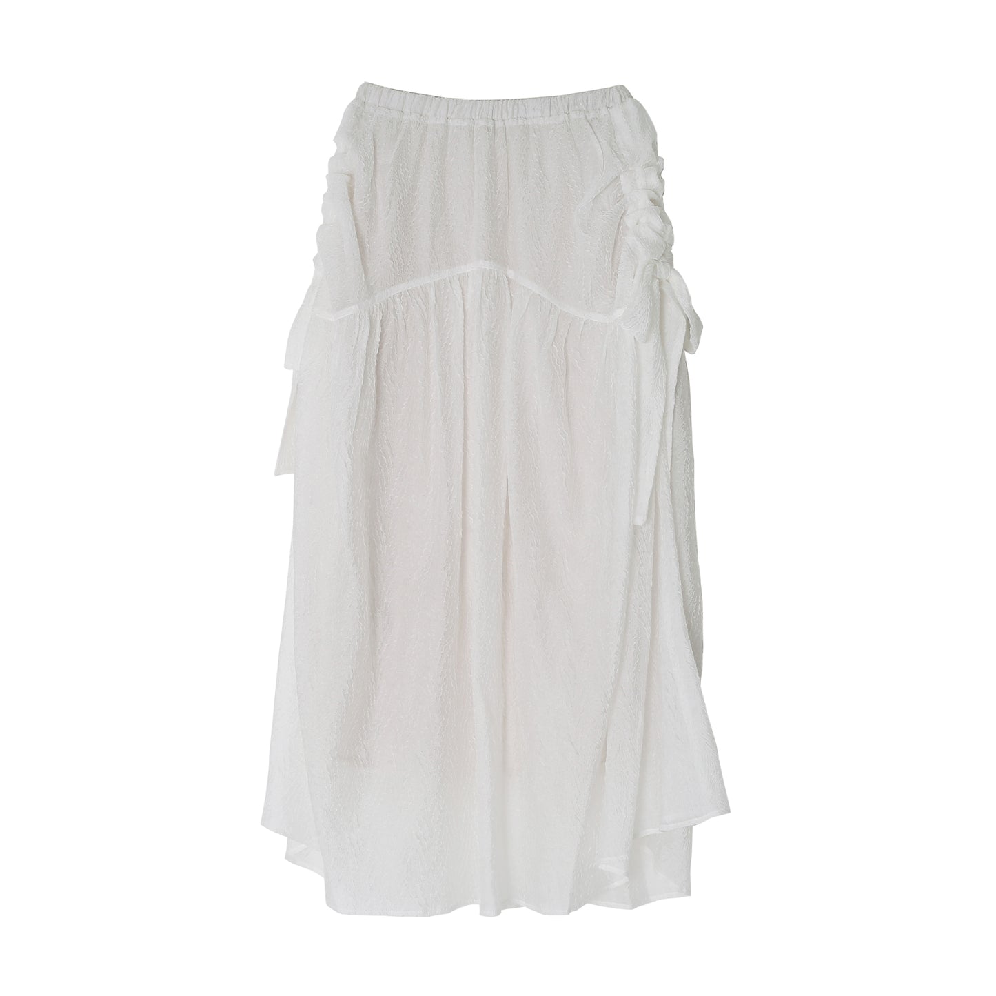【30％OFF】Sheer Side Ribbon Skirt（シアーサイドリボンスカート）